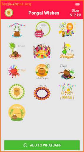 Pongal Stickers For Whatsapp screenshot