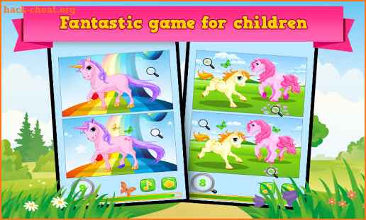 Pony & Unicorn - Find the Difference Game * screenshot