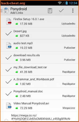 Ponydroid Download Manager screenshot