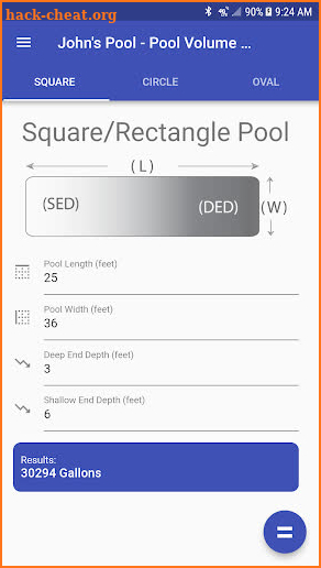 Pool Chemical Calculator screenshot