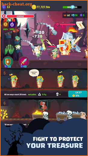 Poor Wizard - Idle Dungeon Defense screenshot