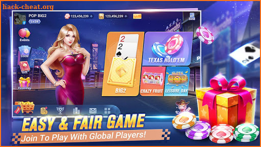 POP Big2 — Capsa Banting poker game screenshot