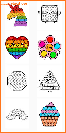 Pop It Coloring Book Game screenshot