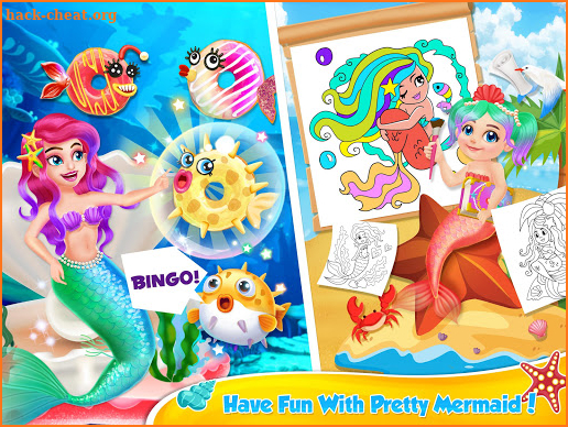 Pop Mermaid Donut Maker screenshot