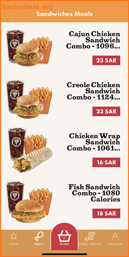 Popeyes KSA screenshot