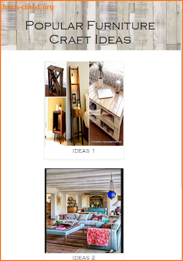 Popular Furniture Craft Ideas screenshot