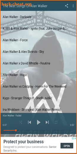 Popular Song Alan Walker screenshot