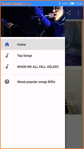 popular songs Billie Eilis screenshot