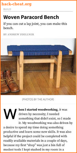 Popular Woodworking Magazine screenshot