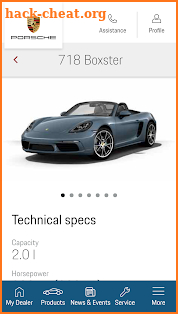 Porsche Center screenshot