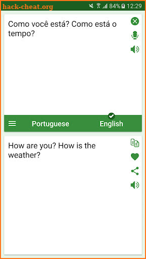 Portuguese English Translato screenshot