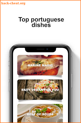 Portuguese recipes screenshot