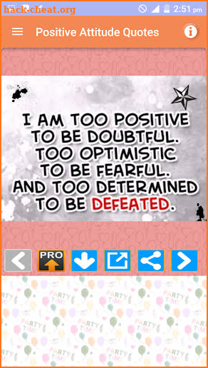 Positive Thinking Quotes Full screenshot