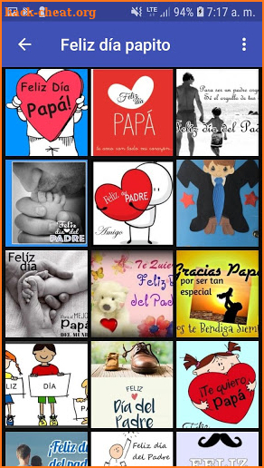 Postales feliz día del padre screenshot