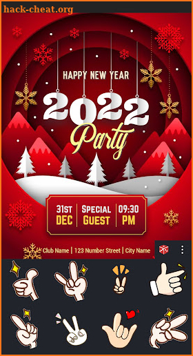 Poster New Year 2022 screenshot