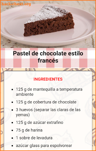 Postres de chocolate screenshot