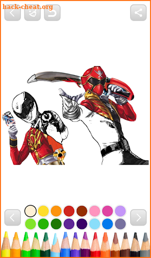 Power Ranger Coloring Book Games screenshot