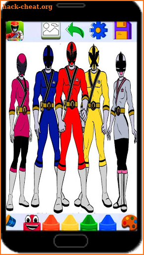 Power rangers coloring 2 screenshot