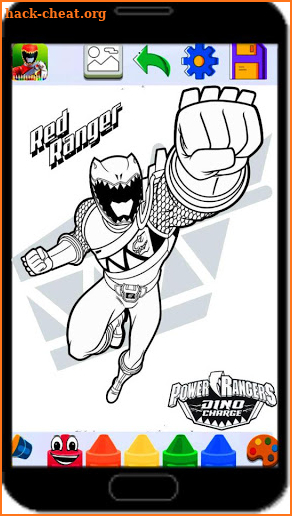 Power rangers coloring 2 screenshot