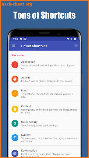 Power Shortcuts screenshot