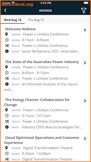 Power ± Utilities Australia screenshot