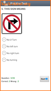 Practise Test USA & Road Signs screenshot