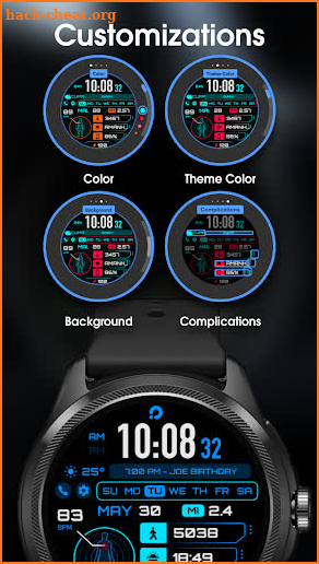 PRADO 33 Digital Watch Face screenshot