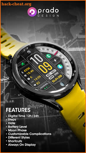 PRADO 59 Digital Watch Face screenshot