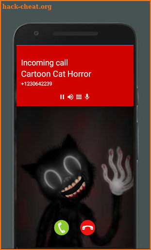 Prank Cartoon Cat Horror Video Call screenshot