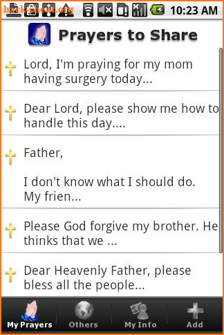 Prayers to Share Donate screenshot