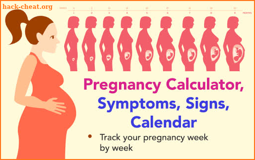 Pregnancy calculator, symptoms, signs, calendar screenshot