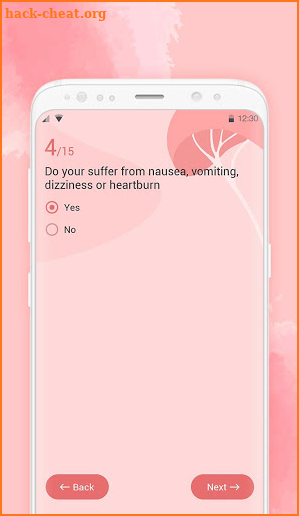 Pregnancy Test & Pregnant Symptom Checker Quiz screenshot