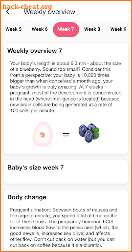 Pregnancy Test, Tracker Guide screenshot