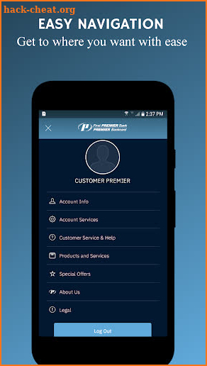 PREMIER Credit Card screenshot