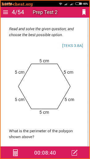 Prep Test STAAR Math - Grade 3 screenshot