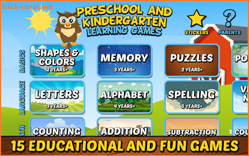 Preschool and Kindergarten Learning Games screenshot