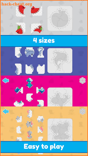 Preschool jigsaw puzzles - 4, 6, 9 and 12 pieces screenshot