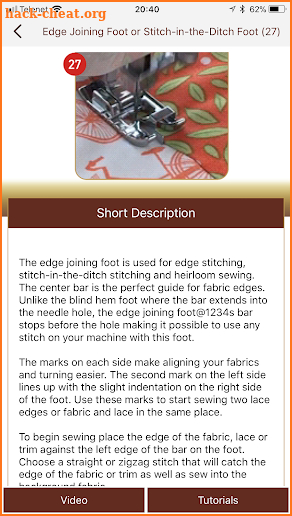 Presser Foot screenshot