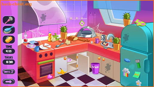 Pretend play little girl games - Cleaning Games screenshot