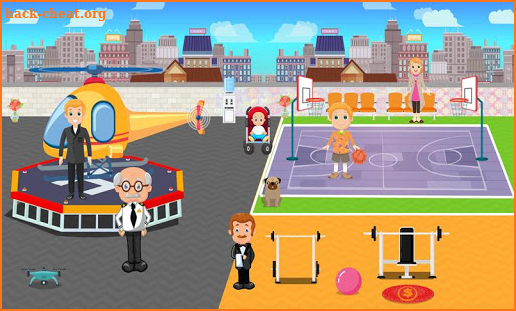 Pretend Play My Millionaire Family Villa Kids Game screenshot