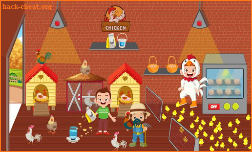 Pretend Play Town Chicken Farm: My Village Life screenshot