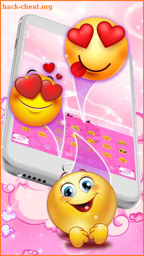 Pretty Cupid Girl Keyboard Theme screenshot