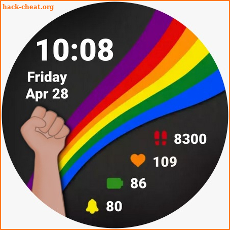 Pride Watch Face Animated screenshot