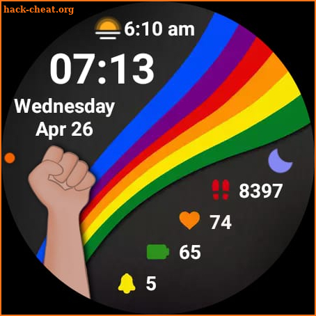 Pride Watch Face Animated screenshot