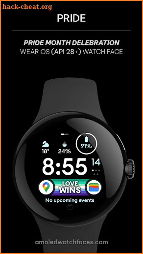 Pride: Wear OS watch face screenshot