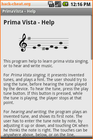 Prima Vista Sight Singing screenshot