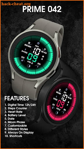 PRIME 042 Digital Watch Face screenshot