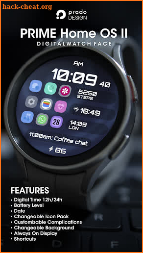 PRIME Home OS 2 Watch Face screenshot