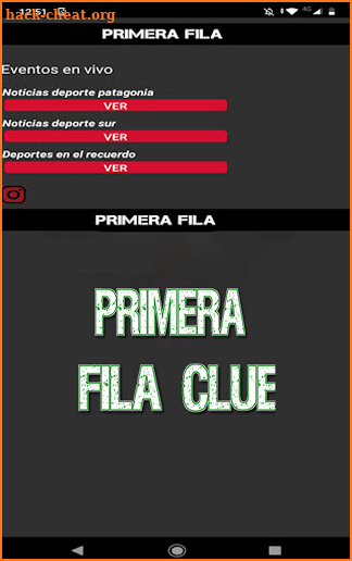 primera fila partidos en vivo tips screenshot