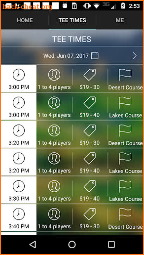 Primm Valley Golf Tee Times screenshot